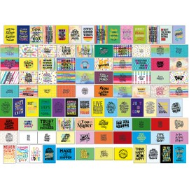 100 Postcards with Motivational Sayings on the Front