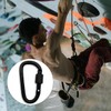 Lotsdonxia D-Shaped Locking Carabiner Clip Versatile Hook for Camping and