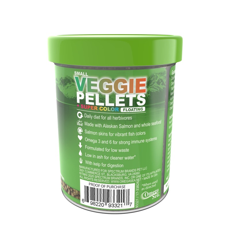 Omega One Super Color Veggie Kelp 3mm Floating Pellets, 3.5