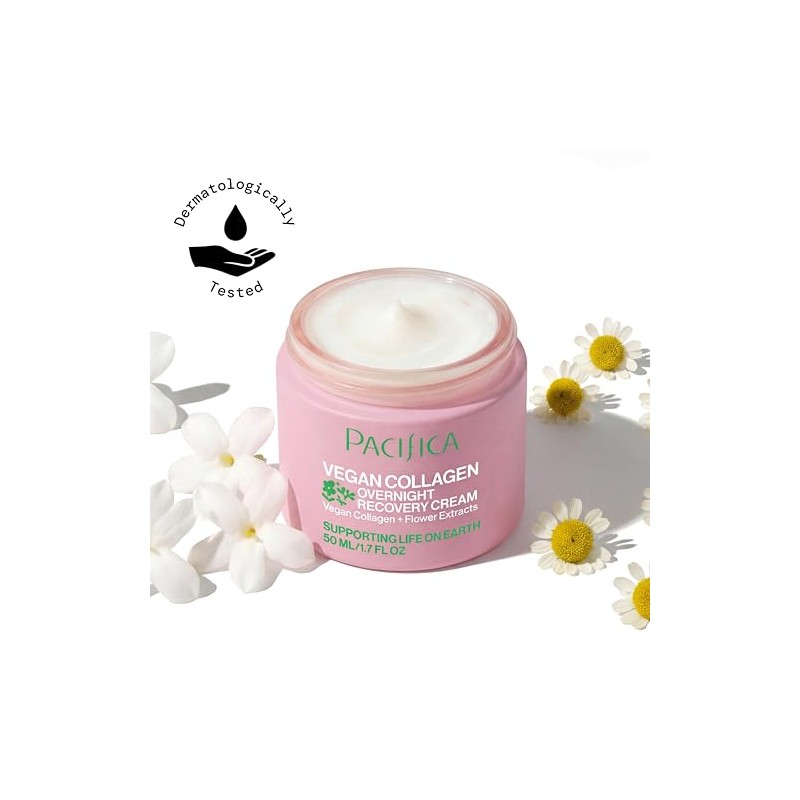 Pacifica Vegan Collagen Overnight Recovery Cream 1.7 oz