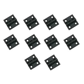 Plastic Hinge 50 x 50 mm Folding Hinge Screw-On Hinge for Garden, Boat or Mechanical Engineering These Hinges are Versatile Pack of 10