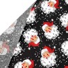 Sanixin 100 Sheets Black Xmas Santa Tissue Paper Santa Snowflake