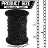 Yaocom 50 ft Galvanized Steel Hanging Jack Chain Black Metal