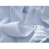 FAKILO Chiffon Ribbon Set - Light Blue, 3 Rolls, 3.8