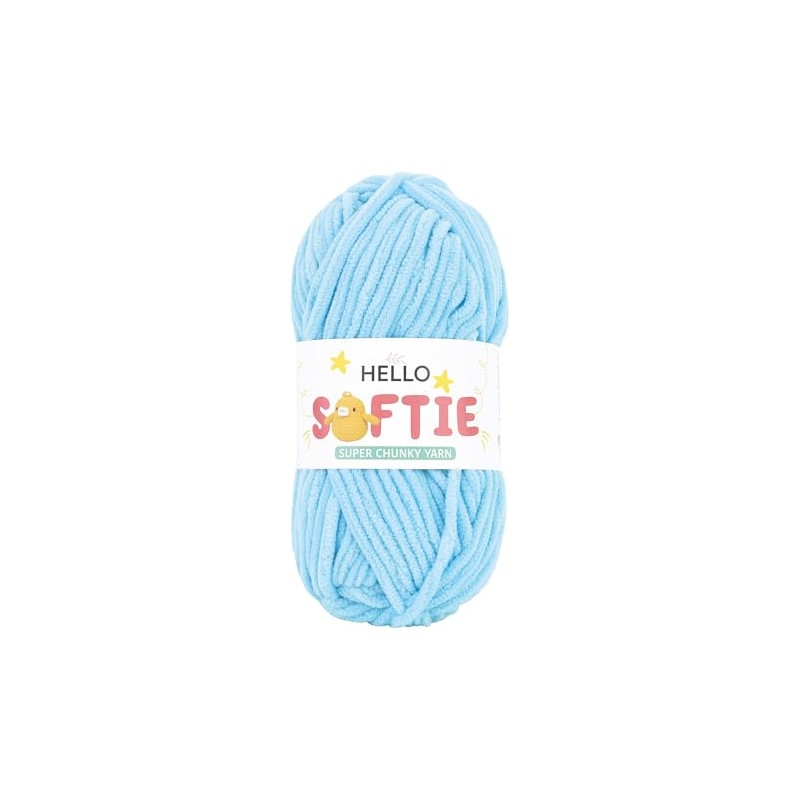 Hello Softie Blanket Yarn 100g - Ice Blue