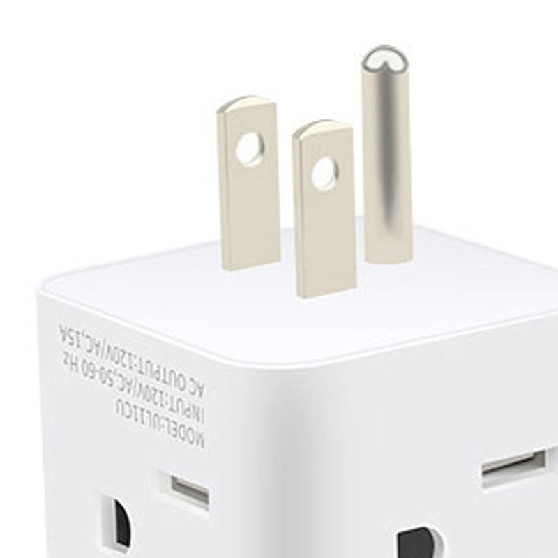 Multi Plug Outlet Extender Electrical Wall Outlet Splitter with 4