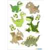 HERMA 15512 Stickers Dinosaur Small Large, 9 Pieces, Wiggly Eyes