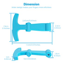 Replacement Lid Latches, 2 Pack, Compatible with Yeti, RTIC Hard Coolers & Other Related Coolers, More Durable Rubber & Improved Design, Blue