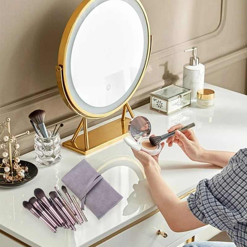 Makeup Brushes Rolling Case Pouch Portable Travel Makeup Bag Cosmetic