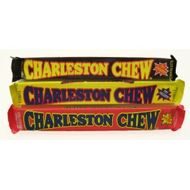 Charleston Chew Chewy Nougat Candy 3 Flavor 9 bar Variety Bundle