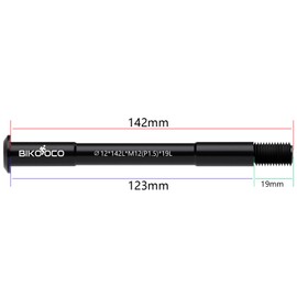 BIKOOCO Bike Wheel Hubs with a Pitch of 1.5 mm Quick Release by Means of an Axle Adapter Booster Fork - 12 mm X 142 mm