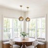 KCO Lighting 1 Light Pendant Lighting Gradient Gold Glass Pendant
