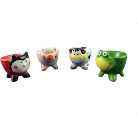 Egg Cups Animals Set of 4