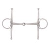 Korsteel Stainless Steel Full Cheek Snaffle Bit, 6"
