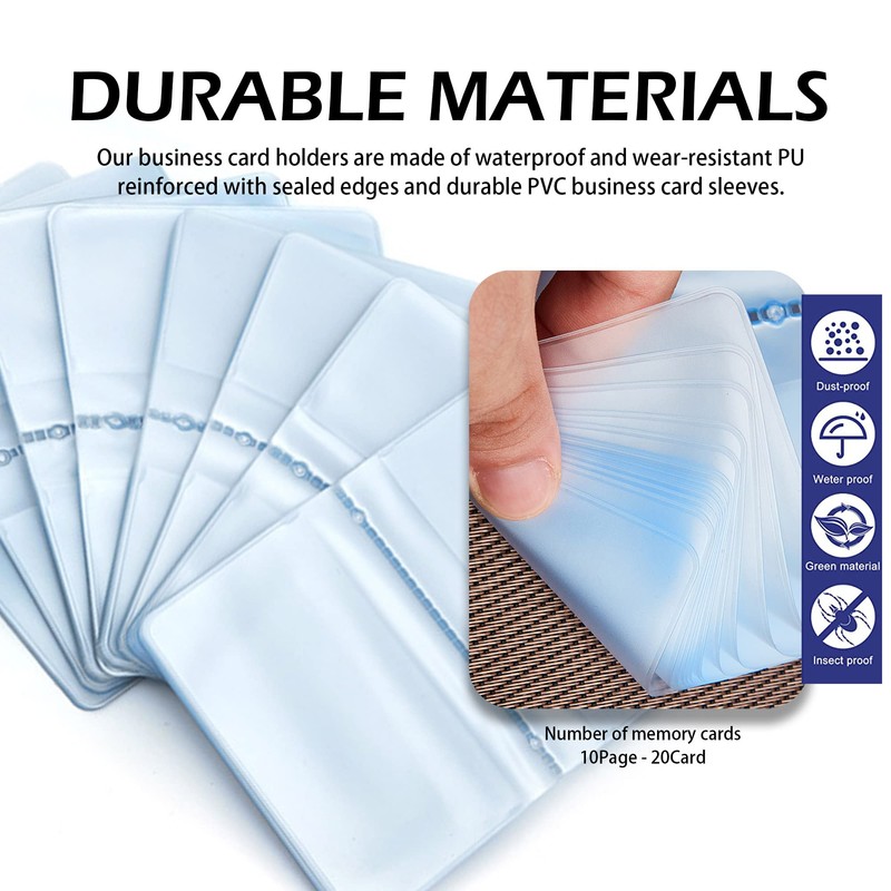 Plastic Wallet Insert Credit Card Holder Transparent (6 page 12