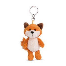 NICI 49140 Fox Fridalie 10cm Orange-Sustainable Companion Cuddly Animal Pendant Lanyard, Ring & Key Holder, 10 cm