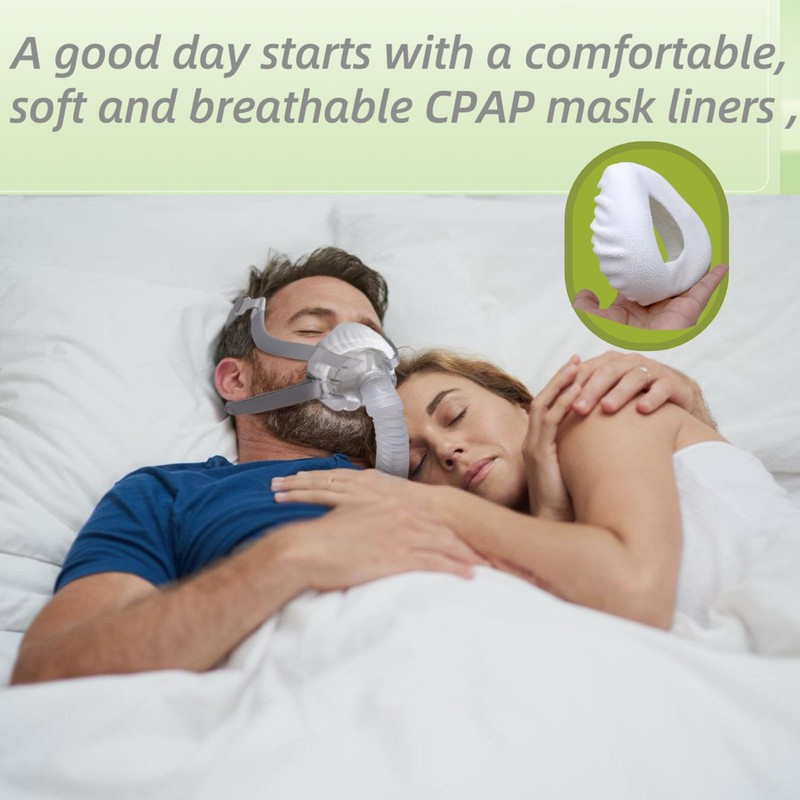 4 Pack Soft CPAP Mask Liners, One Size, Full Face