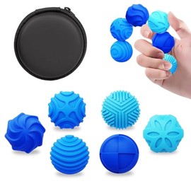 Bolas magnéticas de silicona, juguetes antiestrés para adultos y adolescentes, 6 unidades. Juguetes sensoriales para aliviar el estrés, ideales para autismo, TDAH y ansiedad. Texturas relaja