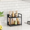 Giikin Kitchen Counter Shelf, 2 Tier Kitchen Spice Rack Organizer