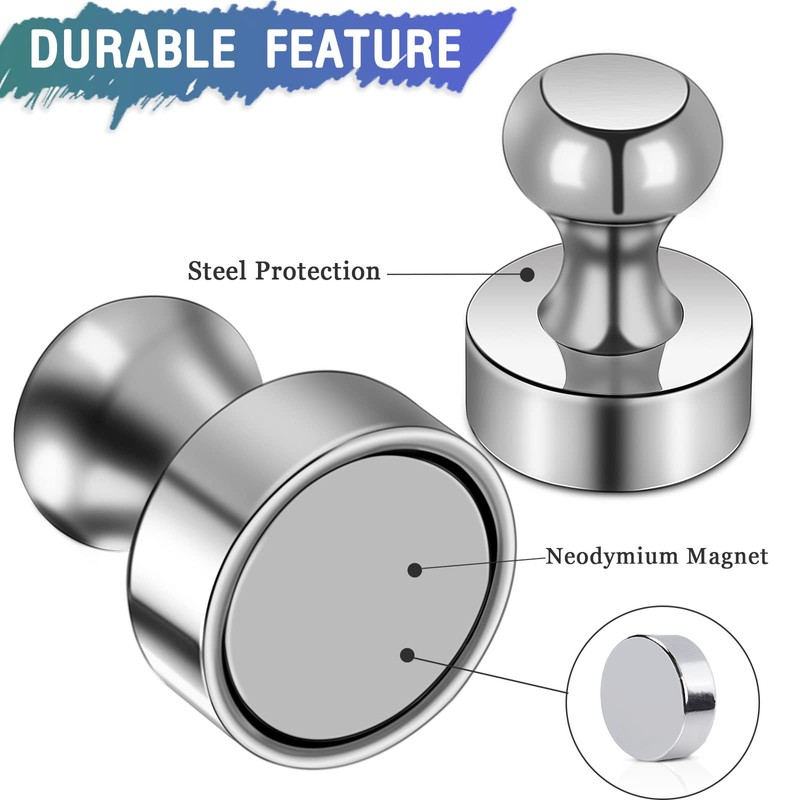 MAGXCENE 100 Pack Neodymium Fridge Magnets, Strong Magnets for Whiteboard,