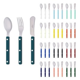 Trinice Sabre Paris Bistro Shiny Cutlery 1-Person Dessert Set 3P (Teaspoon + Cake Fork + Soup) / 트리니체 사브르 파리즈 비스트로 샤이니 커트러리 1인 디저트세트 3P (티스푼+케이크포크+스프