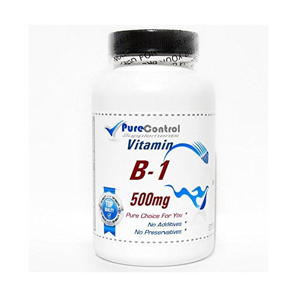B-1 Vitamin 500mg // 100 Capsules // Pure // by