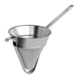 Gobel - Fine Strainer - 8-inch diameter - Stainless Steel - With Reinforcement & With Hook - Professional Quality