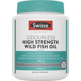 Swisse Ultiboost Odourless High Strength Wild Fish Oil 1500mg Cap X 400