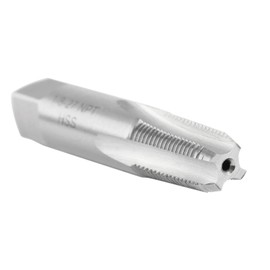 Accusize Industrial Tools 1/8 Inch-27, 4 Flutes H.S.S. Taper Pipe Tap-Npt, 2-1/8 Inch Oal, 3/4 Inch Thread Length, American Standard, Npt-18