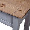 vidaXL Gray Solid Pine Wood Console Table, Scandinavian Style, Sideboard