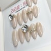 Nude Classic Handmade Nail Tips - Short Almond / 누드