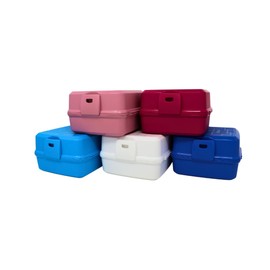 Multi Bread and Lunch Box with Cutlery (02 1164) Pink