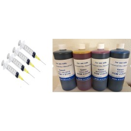 PRINTINGOUTLETCENTER COMPATIBLE EPSON BULK INK L 5190 L 3150 L 3110 L 1110 L 3111 (4,000ML) +SYRINGE