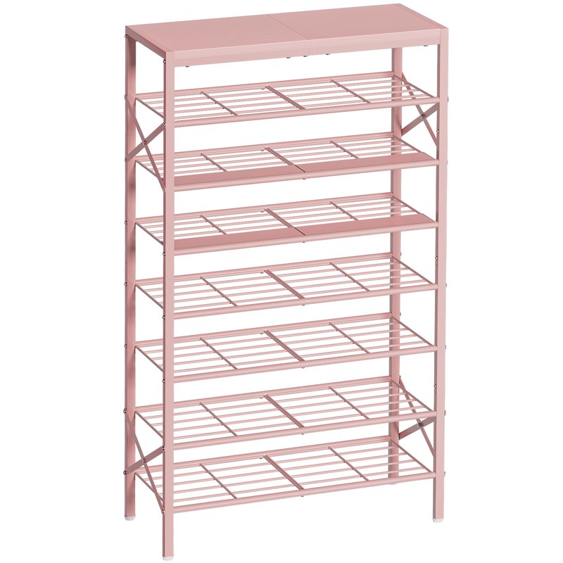 UNITSTAGE 8-Tier Tall Shoe Rack Organizer Shoe Storage for Entryway