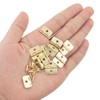 ITROLLE 50PCS Cabinet Drawer Butt Hinges Connectors Mini Hinges Miniature