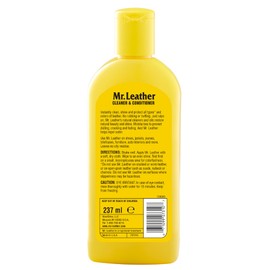 Mr. Leather Cleaner and Conditioner – Enriched Leather Conditioner – Leather Protector Liquid to Shine & Protect – Leather Cleaner for Car Interior, Furniture & More (8 oz)