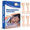Nose Plasters Snoring, Pack of 80 Nose Plasters Better Breathing, Relieve Nasal Congestion Due to Running, Allergies, Residue-free Removable Nose Strips, Nasal Strips for Sports and Sleep