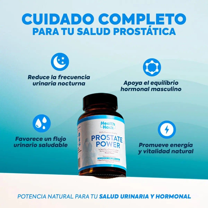 Suplemento Avanzado Próst Fórmula Natural Semilla Calabaza Ciruelo Africano Granada