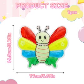 GegXcn Butterfly Colour Sorting Toys for Toddlers, Montessori Learning Toys with 4 Vibrant Colors & Squishy Beads, Fine Motor for Preschool Classroom or Home Education