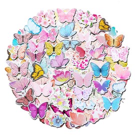 100 Pack Butterfly Stickers, Butterfly Party Favors, Birthday Decorations.