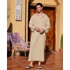 YAOHUOLE Mens Long Sleeve Kaftan Side Split Men Kaftan Long