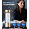 IUHFSIFS 2-in-1 hydrogen water bottle, 5000PPB, SPE PEM technology, double