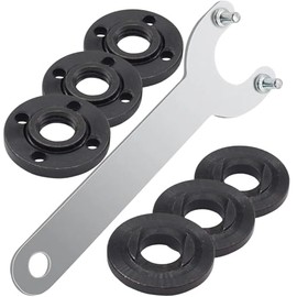 (1+3+3pk) 193465-4 Grinder Flange Angle Wrench Spanner Metal Lock Nut Replaces 4.5" 5" 5/8-11 Fits For Makita Dewalt Bosch Black & Decker Ryobi