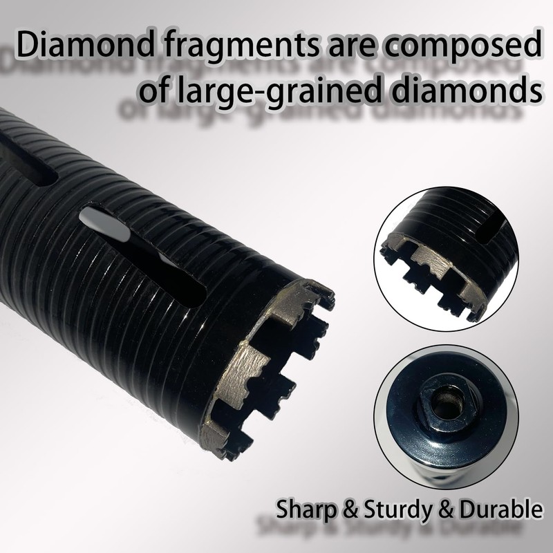 3 1/2 inch Dry Core Drill Bit 10in/254mm Drilling Depth，