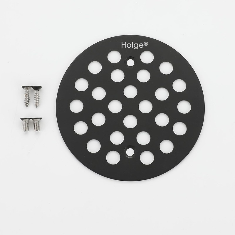 Holge 4-1/4 Inch Screw-in Round Shower Drain Cover Replacement Floor