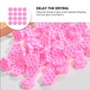 Minkissy 200 pcs Eyelash Glue Pad Plastic Flower Shape Glue