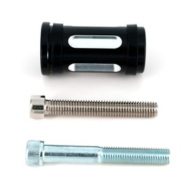 Americruise Motorcycle Edge Cut Shifter Peg Compatiable with Harley Dyna Touring Softail Sportster Street Models (Black)