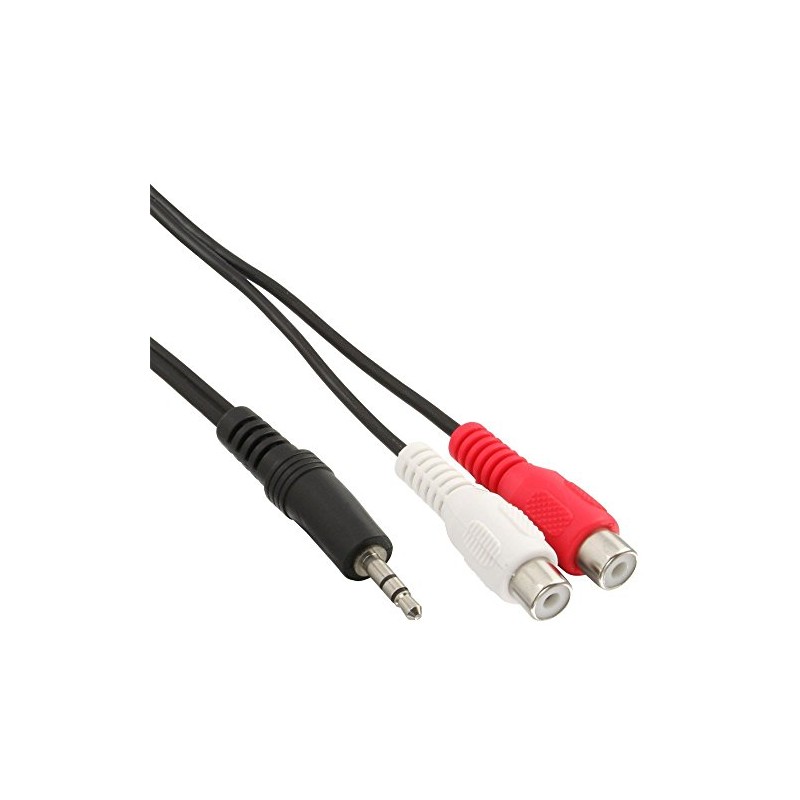 InLine® Audio cable, InLine®, 2x RCA F to 3,5mm M