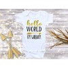 Hello World Newborn Bodysuit With Name