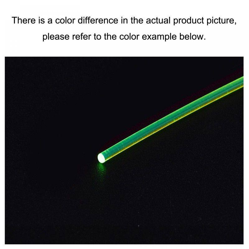 sourcing map Fiber Optic Rods PMMA 1.5mmx50cm for Sight Filament